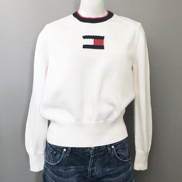 Tommy Hilfiger Sweaters - VTG | TOMMY HILFIGER | PULLOVER LOGO SWEATER  E28